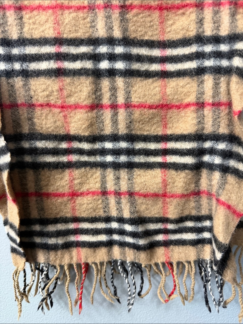 vintage Burberrys of London scarf classic Nova Check 70% cashmere and 30% wool - Picture 3 of 6